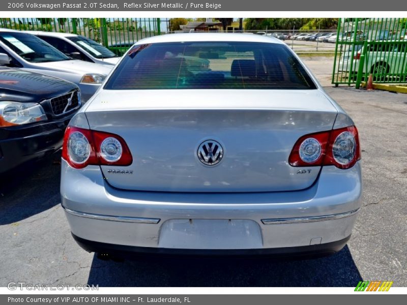 Reflex Silver Metallic / Pure Beige 2006 Volkswagen Passat 2.0T Sedan