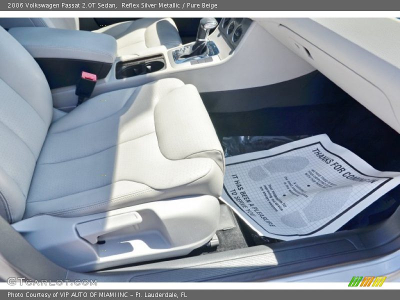 Reflex Silver Metallic / Pure Beige 2006 Volkswagen Passat 2.0T Sedan