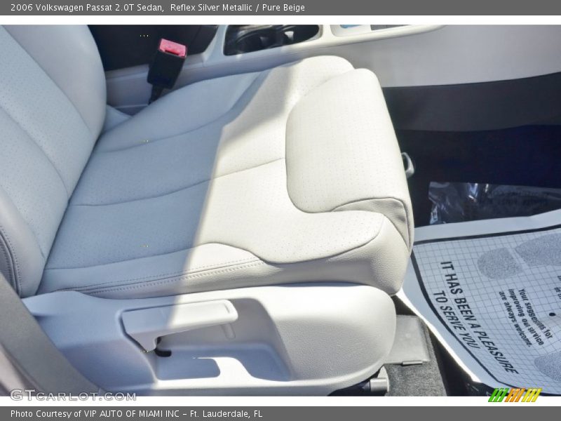 Reflex Silver Metallic / Pure Beige 2006 Volkswagen Passat 2.0T Sedan