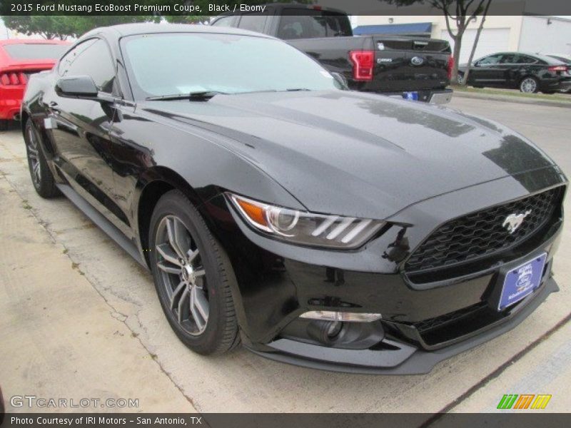 Black / Ebony 2015 Ford Mustang EcoBoost Premium Coupe