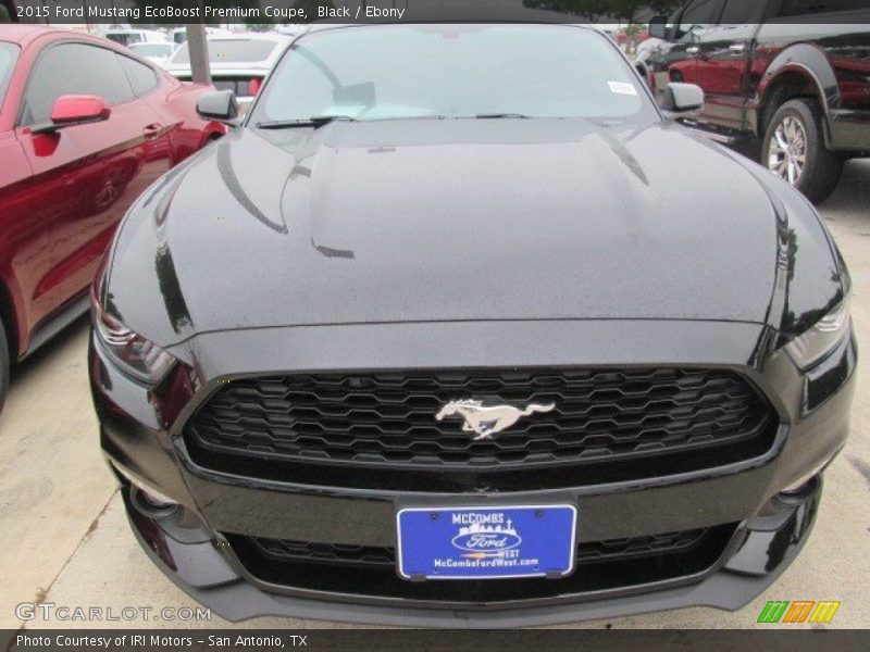 Black / Ebony 2015 Ford Mustang EcoBoost Premium Coupe