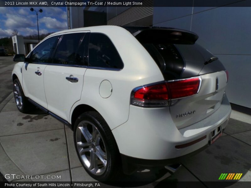 Crystal Champagne Tri-Coat / Medium Light Stone 2013 Lincoln MKX AWD