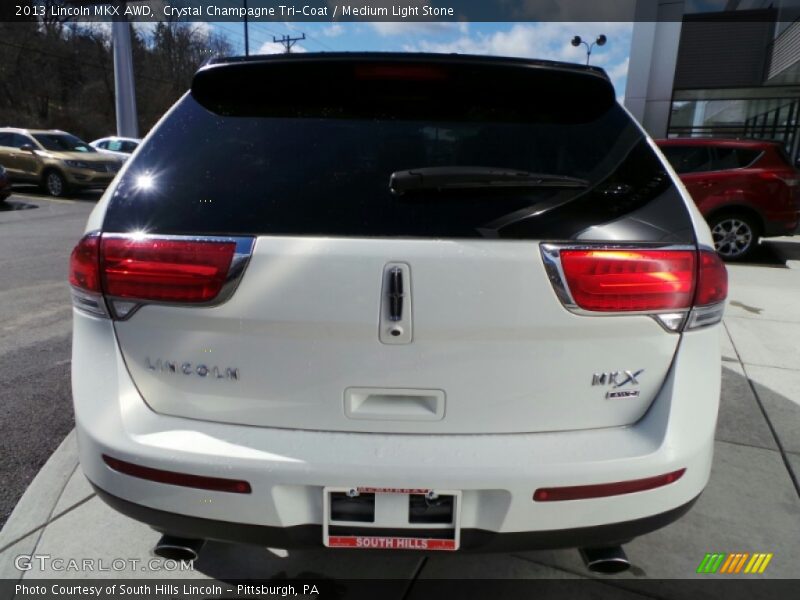 Crystal Champagne Tri-Coat / Medium Light Stone 2013 Lincoln MKX AWD