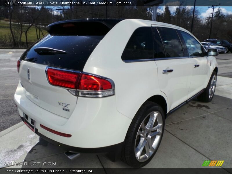 Crystal Champagne Tri-Coat / Medium Light Stone 2013 Lincoln MKX AWD