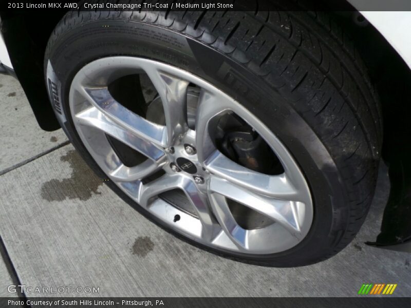 Crystal Champagne Tri-Coat / Medium Light Stone 2013 Lincoln MKX AWD