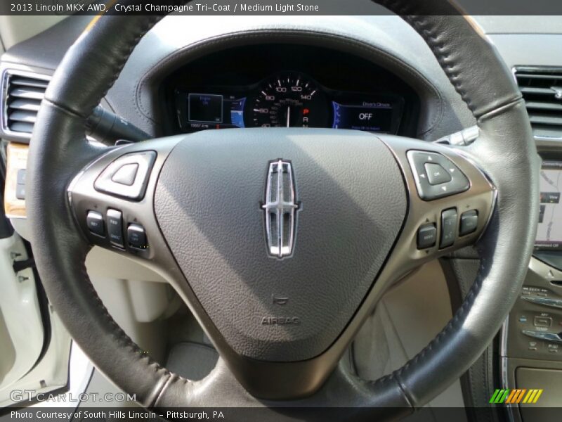 Crystal Champagne Tri-Coat / Medium Light Stone 2013 Lincoln MKX AWD