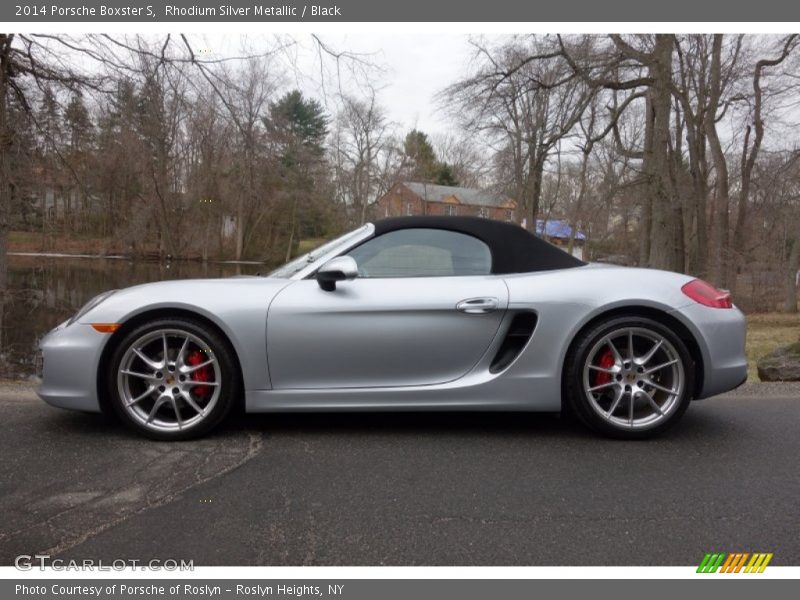 Rhodium Silver Metallic / Black 2014 Porsche Boxster S