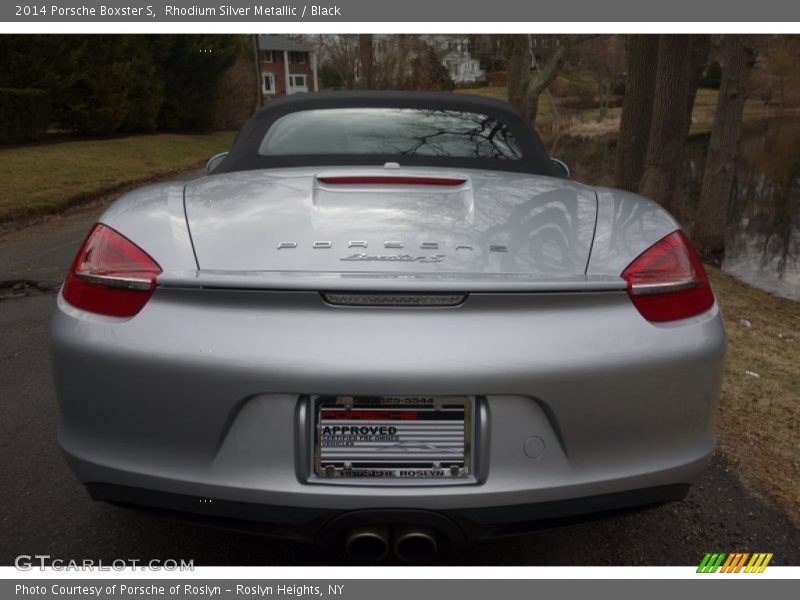 Rhodium Silver Metallic / Black 2014 Porsche Boxster S