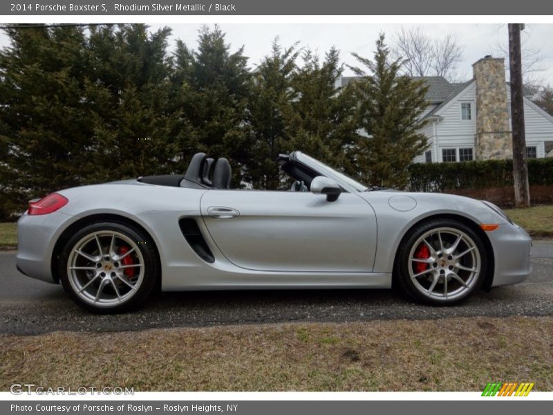 Rhodium Silver Metallic / Black 2014 Porsche Boxster S