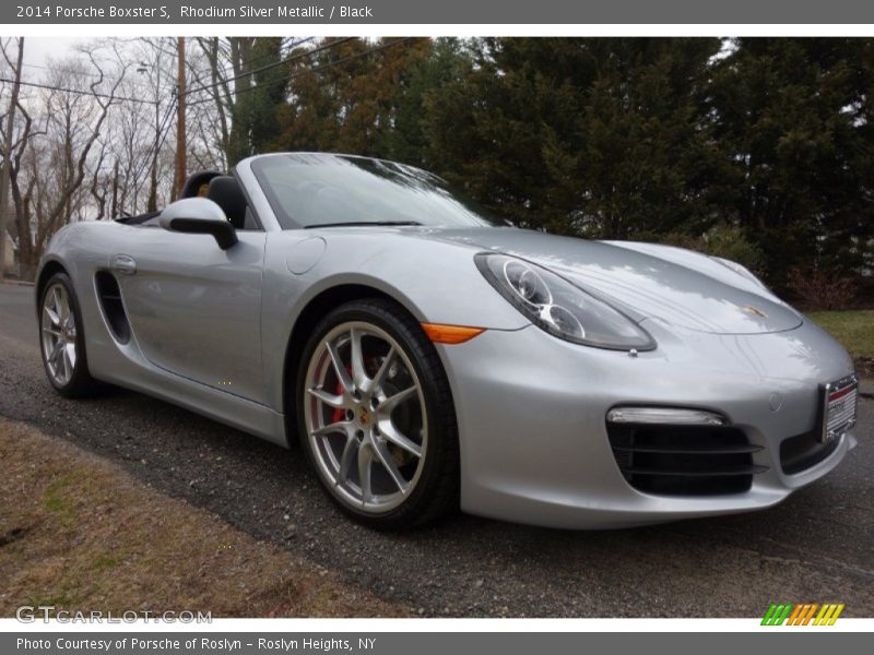 Rhodium Silver Metallic / Black 2014 Porsche Boxster S