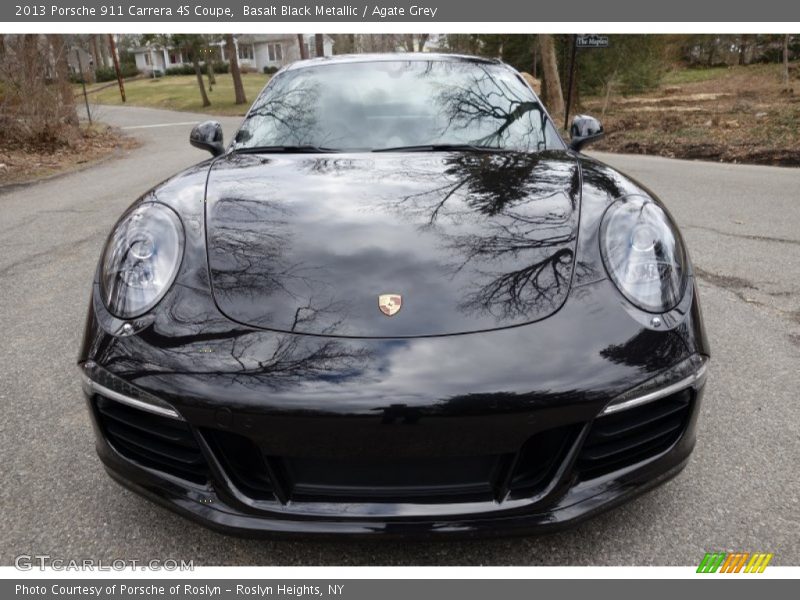 Basalt Black Metallic / Agate Grey 2013 Porsche 911 Carrera 4S Coupe