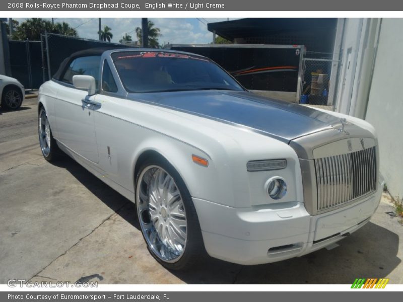 English White / Light Creme 2008 Rolls-Royce Phantom Drophead Coupe