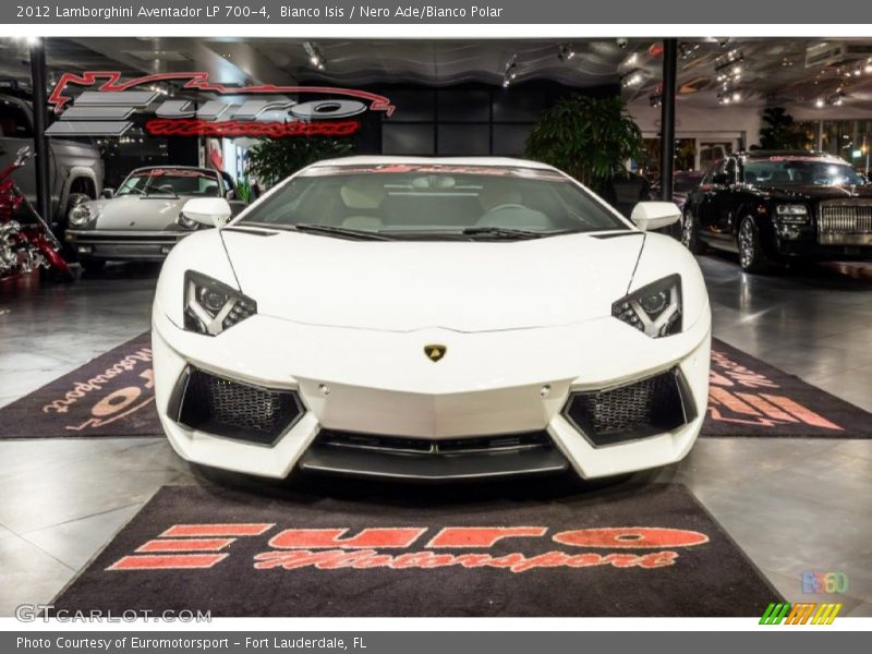 Bianco Isis / Nero Ade/Bianco Polar 2012 Lamborghini Aventador LP 700-4