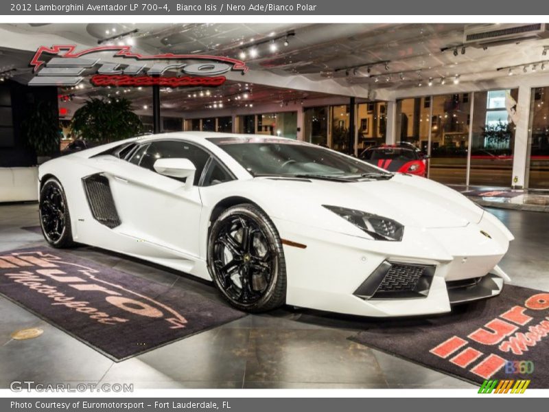 Bianco Isis / Nero Ade/Bianco Polar 2012 Lamborghini Aventador LP 700-4