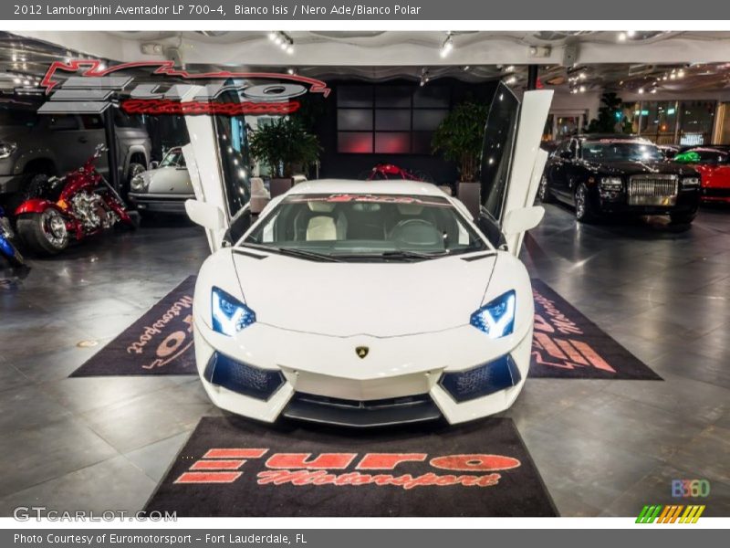 Bianco Isis / Nero Ade/Bianco Polar 2012 Lamborghini Aventador LP 700-4