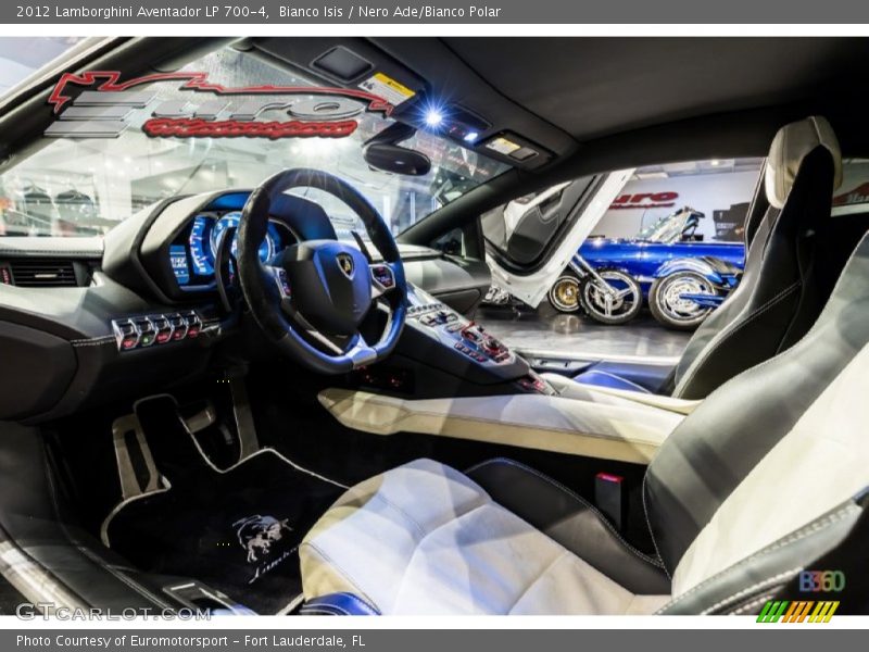 Bianco Isis / Nero Ade/Bianco Polar 2012 Lamborghini Aventador LP 700-4