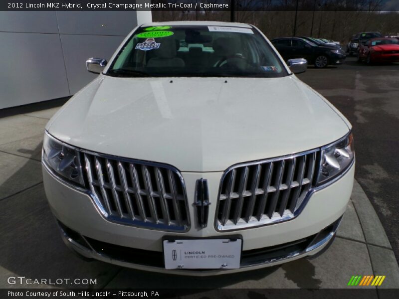 Crystal Champagne Metallic Tri-Coat / Cashmere 2012 Lincoln MKZ Hybrid
