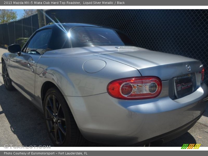 Liquid Silver Metallic / Black 2013 Mazda MX-5 Miata Club Hard Top Roadster