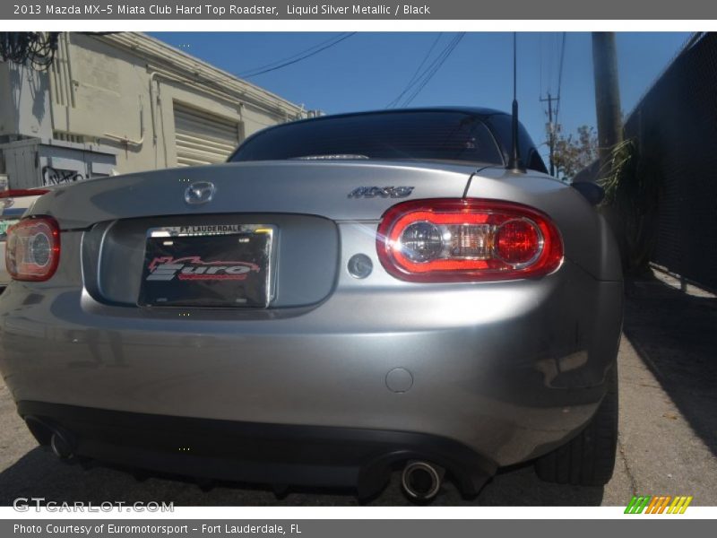 Liquid Silver Metallic / Black 2013 Mazda MX-5 Miata Club Hard Top Roadster