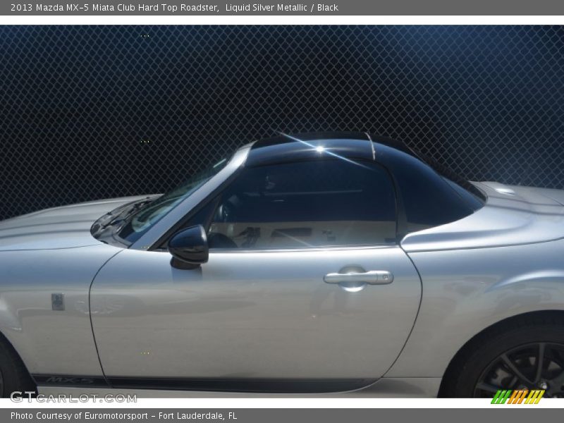 Liquid Silver Metallic / Black 2013 Mazda MX-5 Miata Club Hard Top Roadster