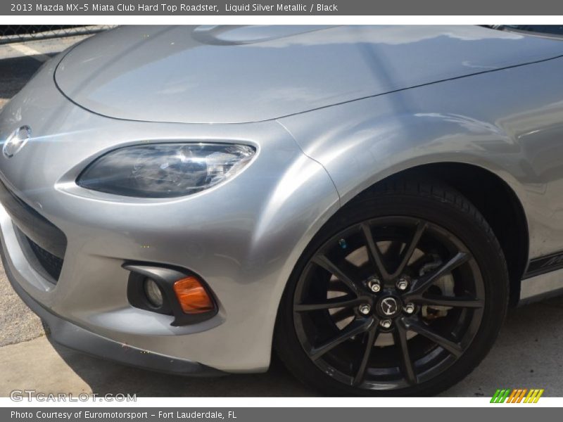 Liquid Silver Metallic / Black 2013 Mazda MX-5 Miata Club Hard Top Roadster