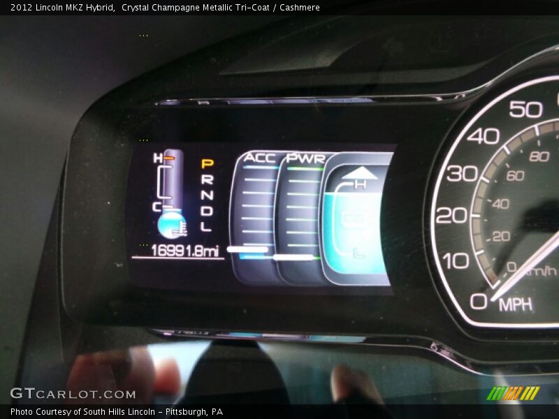 Crystal Champagne Metallic Tri-Coat / Cashmere 2012 Lincoln MKZ Hybrid