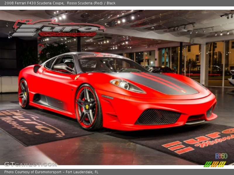 Rosso Scuderia (Red) / Black 2008 Ferrari F430 Scuderia Coupe