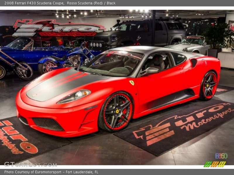 Rosso Scuderia (Red) / Black 2008 Ferrari F430 Scuderia Coupe