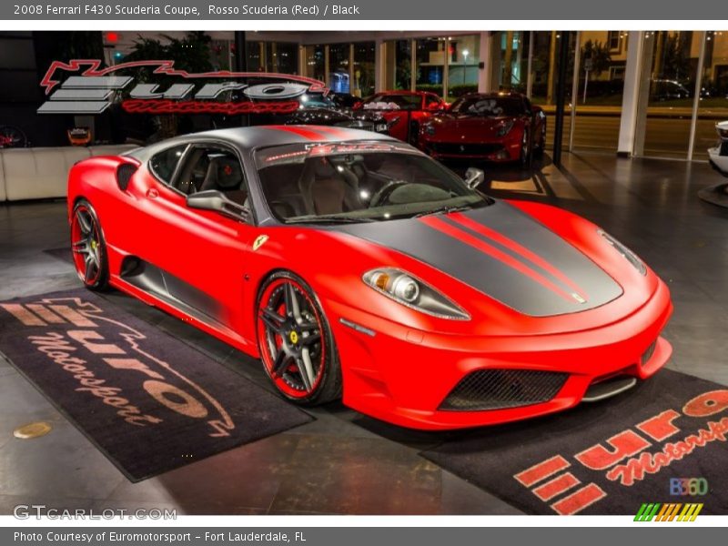 Rosso Scuderia (Red) / Black 2008 Ferrari F430 Scuderia Coupe