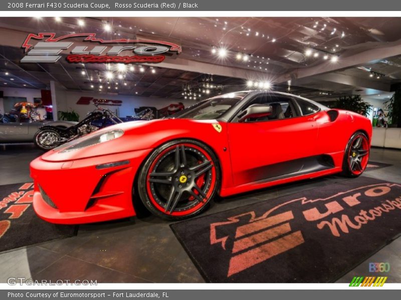 Rosso Scuderia (Red) / Black 2008 Ferrari F430 Scuderia Coupe