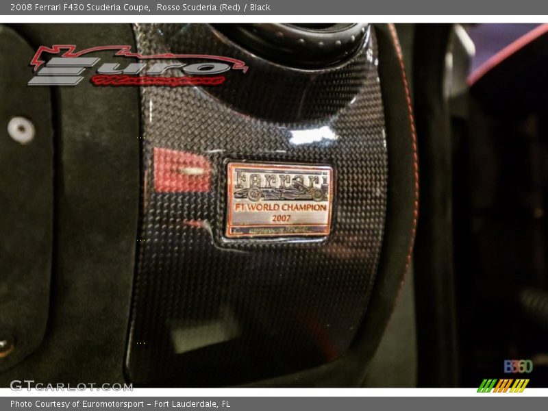 Rosso Scuderia (Red) / Black 2008 Ferrari F430 Scuderia Coupe