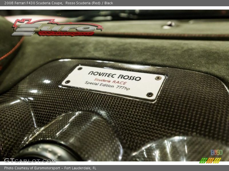 Rosso Scuderia (Red) / Black 2008 Ferrari F430 Scuderia Coupe