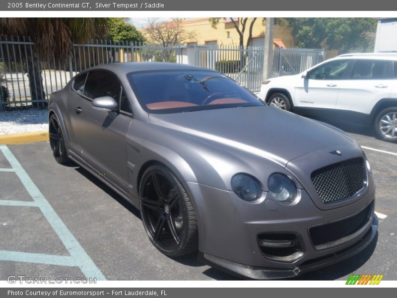 Silver Tempest / Saddle 2005 Bentley Continental GT
