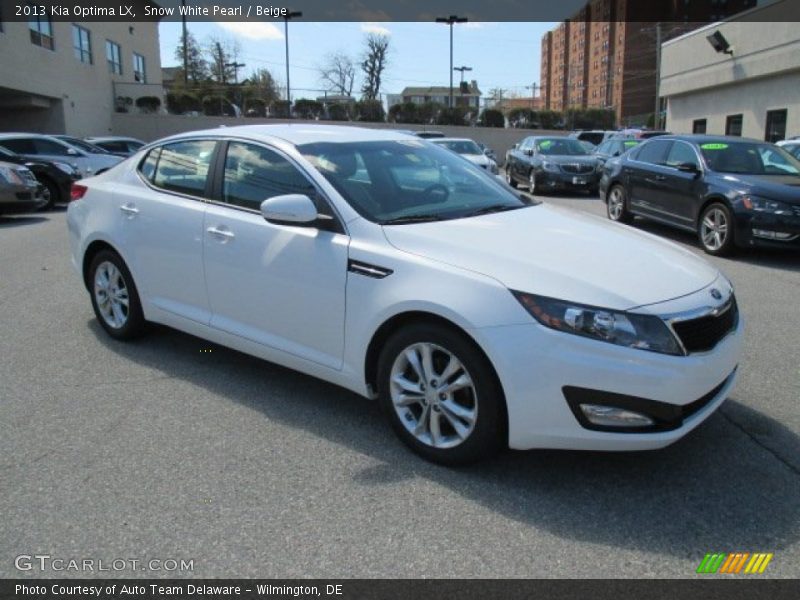 Snow White Pearl / Beige 2013 Kia Optima LX