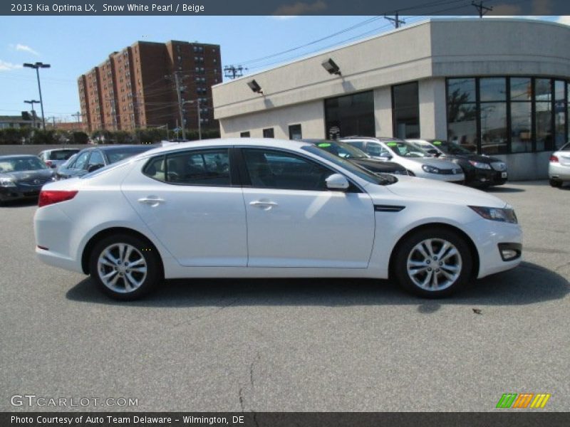 Snow White Pearl / Beige 2013 Kia Optima LX
