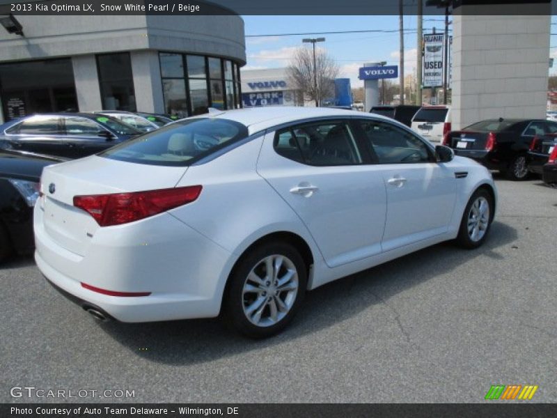 Snow White Pearl / Beige 2013 Kia Optima LX