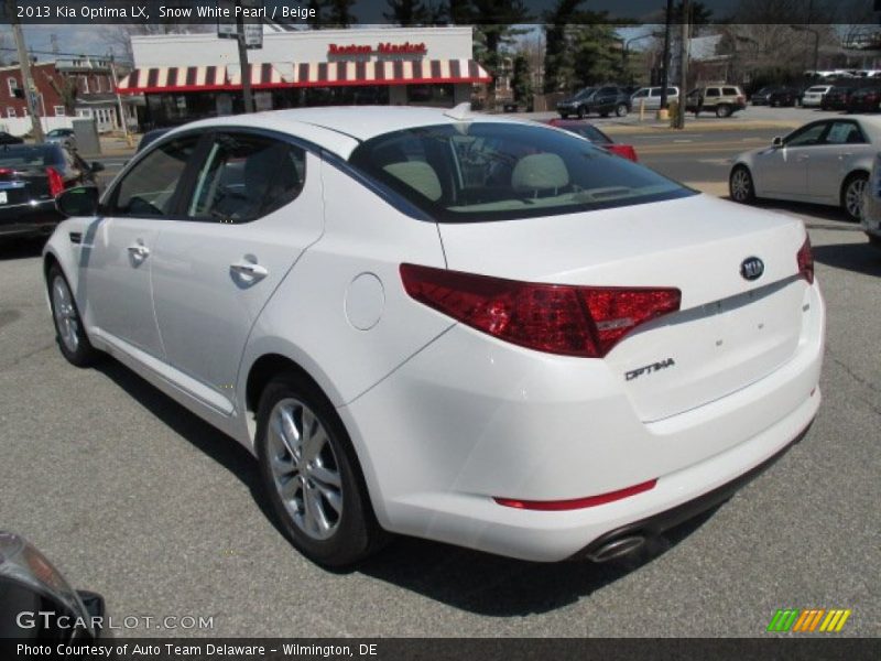 Snow White Pearl / Beige 2013 Kia Optima LX