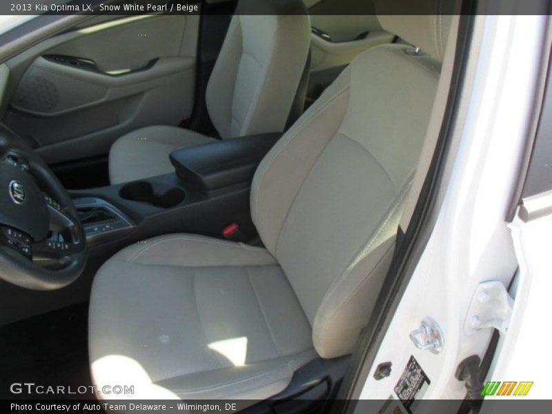Snow White Pearl / Beige 2013 Kia Optima LX