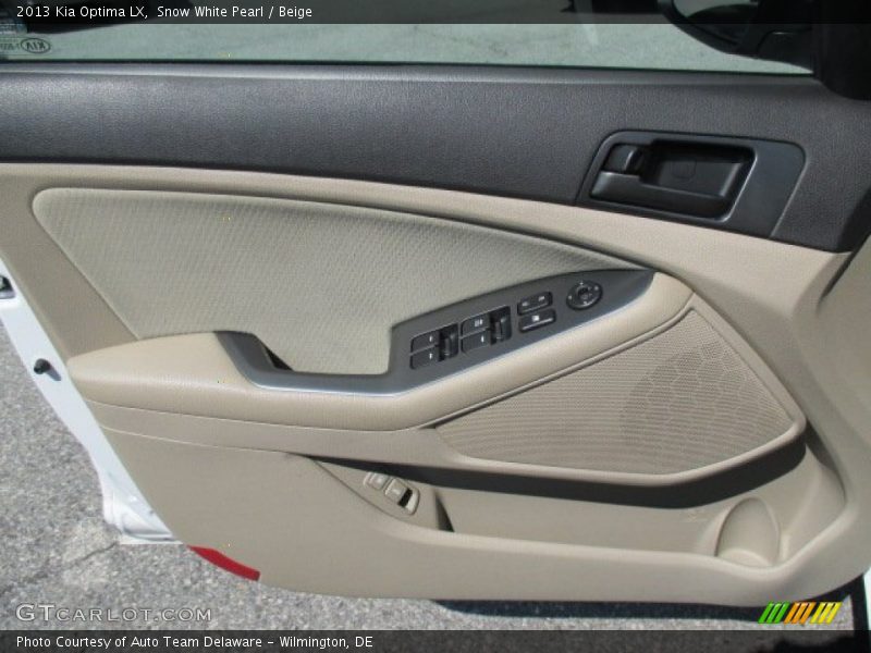Snow White Pearl / Beige 2013 Kia Optima LX