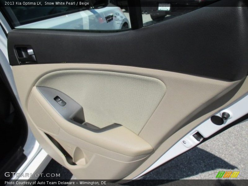 Snow White Pearl / Beige 2013 Kia Optima LX