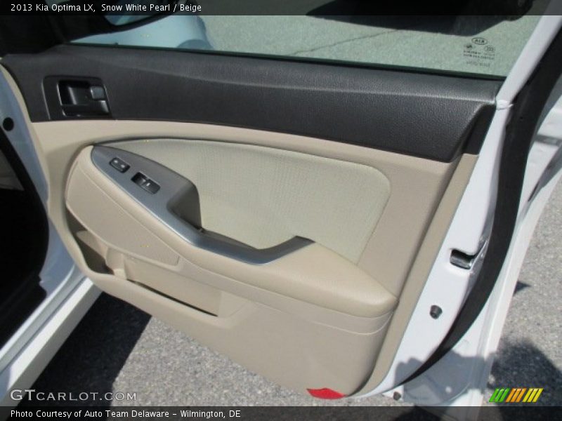 Snow White Pearl / Beige 2013 Kia Optima LX