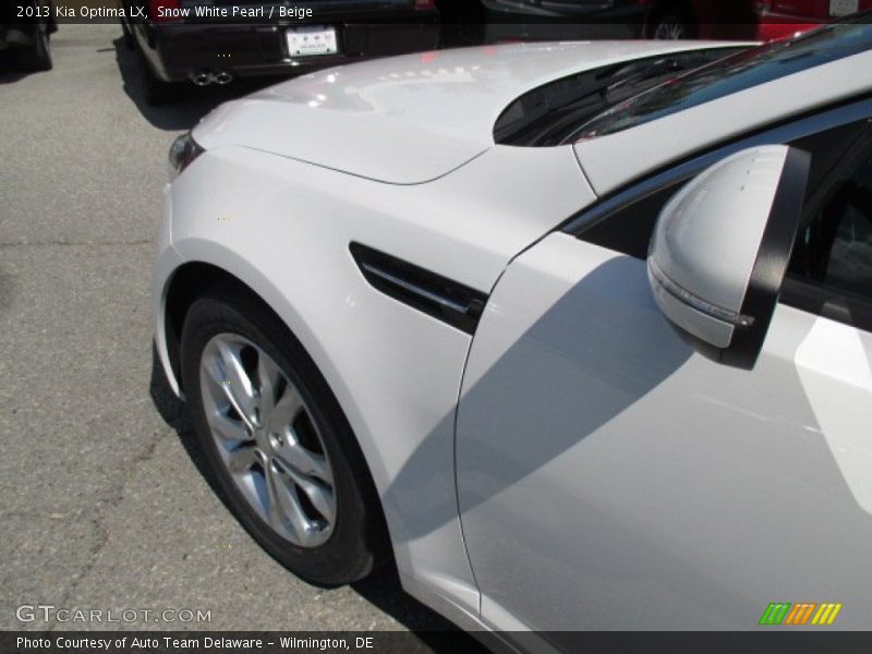 Snow White Pearl / Beige 2013 Kia Optima LX