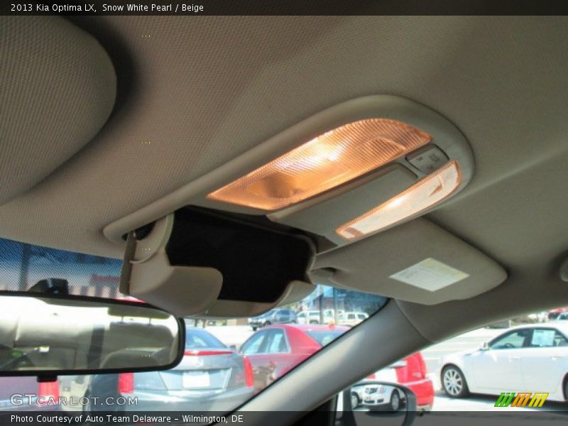 Snow White Pearl / Beige 2013 Kia Optima LX