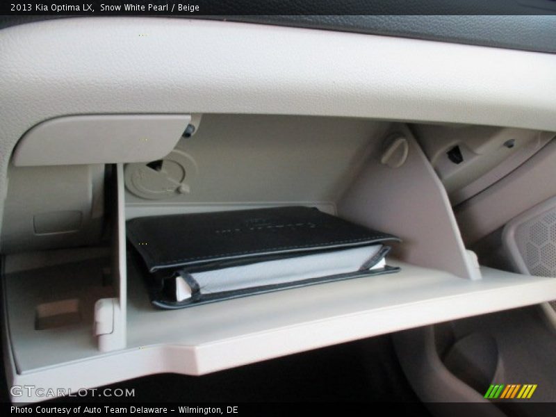 Snow White Pearl / Beige 2013 Kia Optima LX