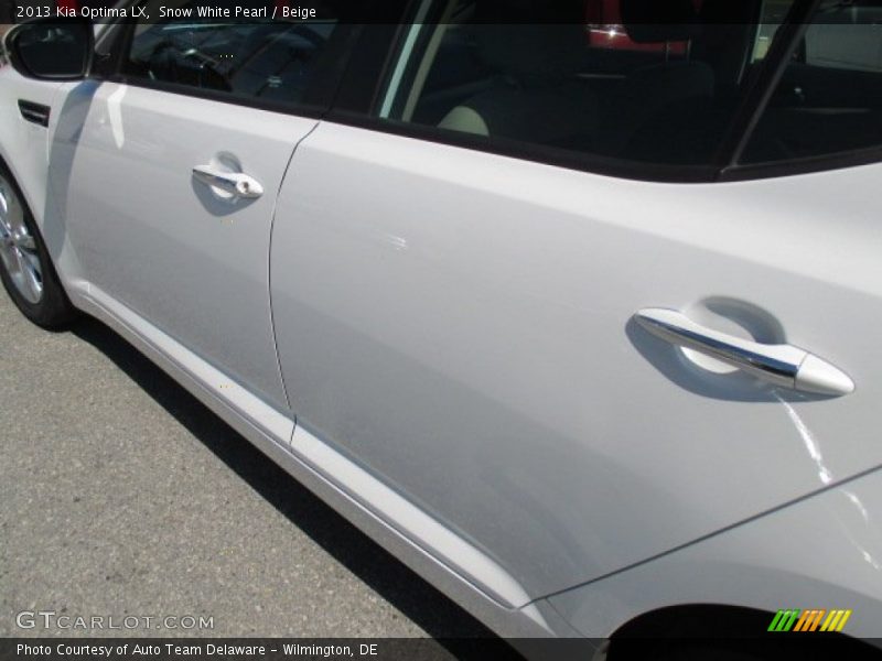 Snow White Pearl / Beige 2013 Kia Optima LX