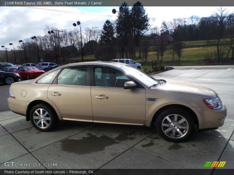 Dune Pearl Metallic / Camel 2008 Ford Taurus SEL AWD