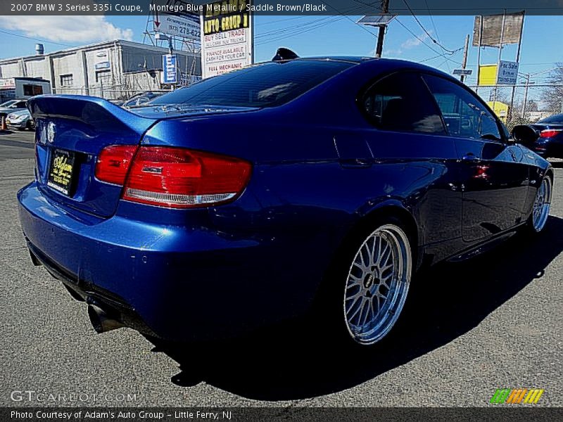 Montego Blue Metallic / Saddle Brown/Black 2007 BMW 3 Series 335i Coupe