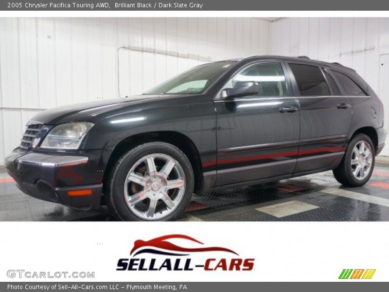 Brilliant Black / Dark Slate Gray 2005 Chrysler Pacifica Touring AWD