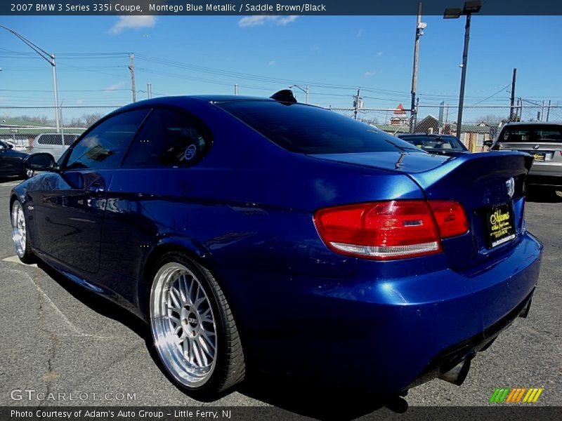 Montego Blue Metallic / Saddle Brown/Black 2007 BMW 3 Series 335i Coupe