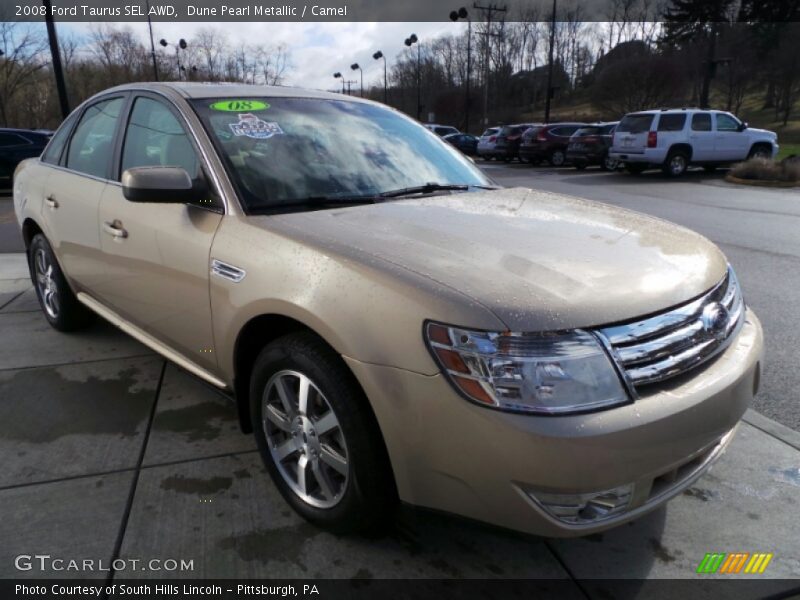 Dune Pearl Metallic / Camel 2008 Ford Taurus SEL AWD